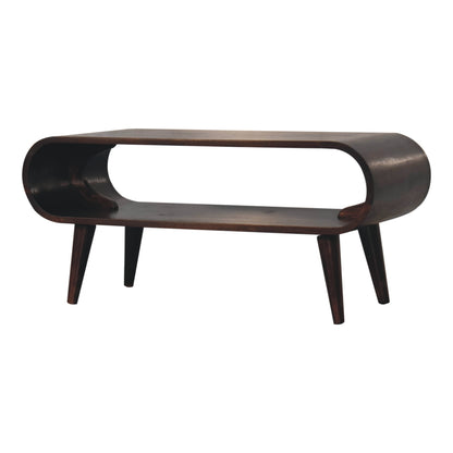 Amaya Light Walnut Coffee Table Living with Luxury