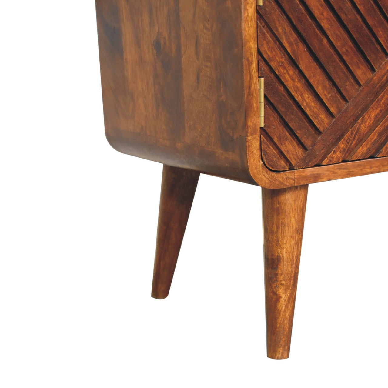 Boucle Carved Chestnut Telephone Table - Living with Luxury