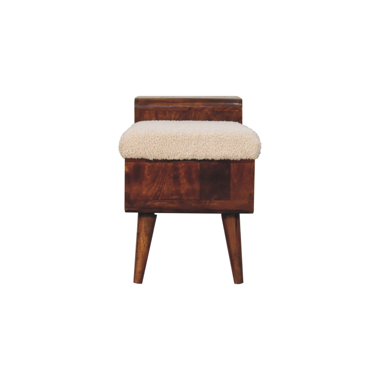 Boucle Carved Chestnut Telephone Table - Living with Luxury