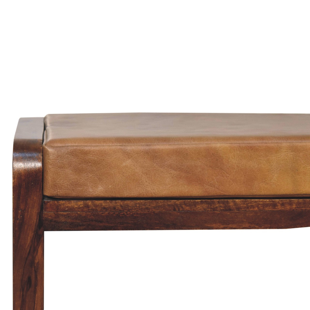 Small Buffalo Slatted Hallway Bench - Living with Luxury