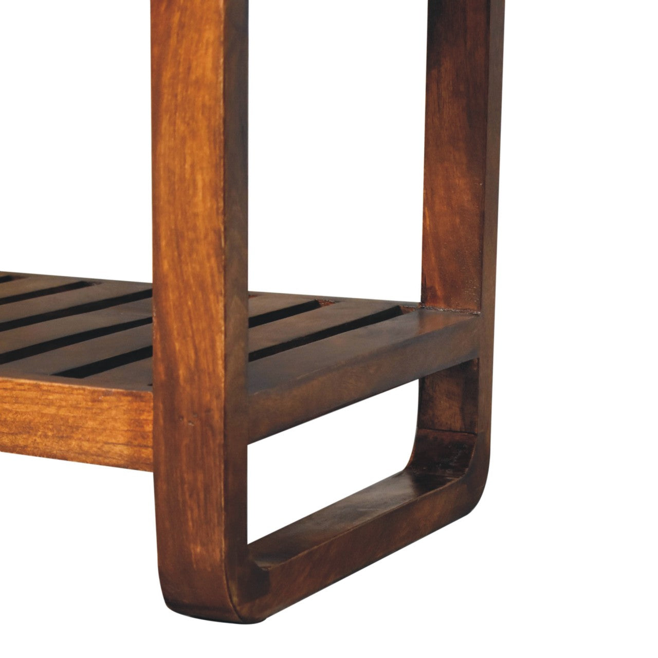 Small Buffalo Slatted Hallway Bench - Living with Luxury