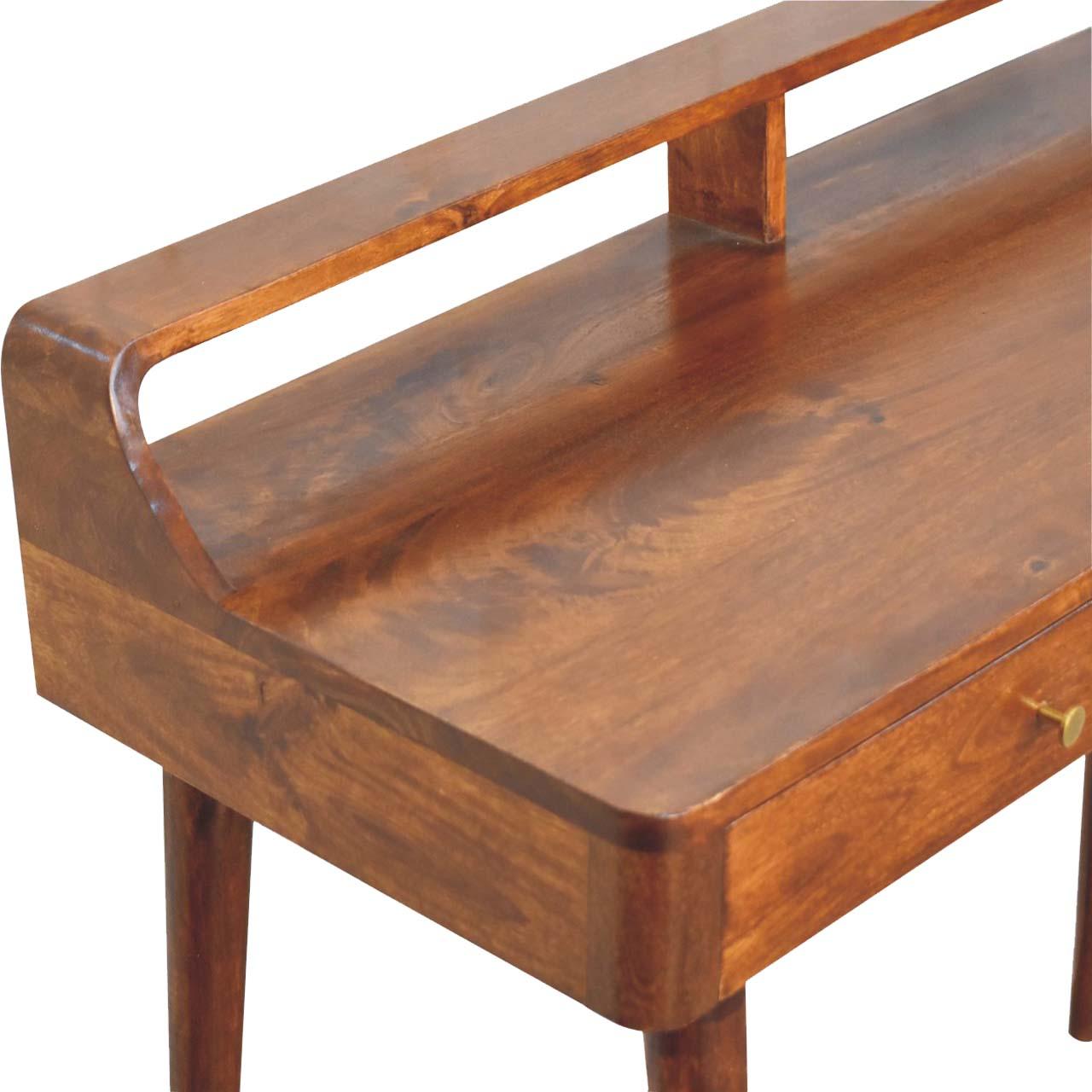 Elevated Chestnut Console Table - Living with Luxury