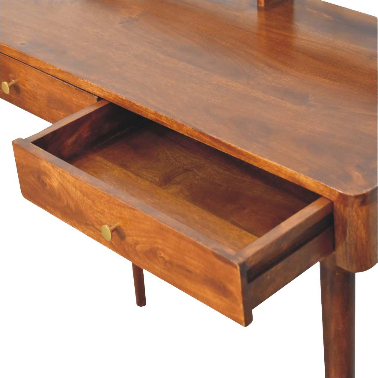 Elevated Chestnut Console Table - Living with Luxury