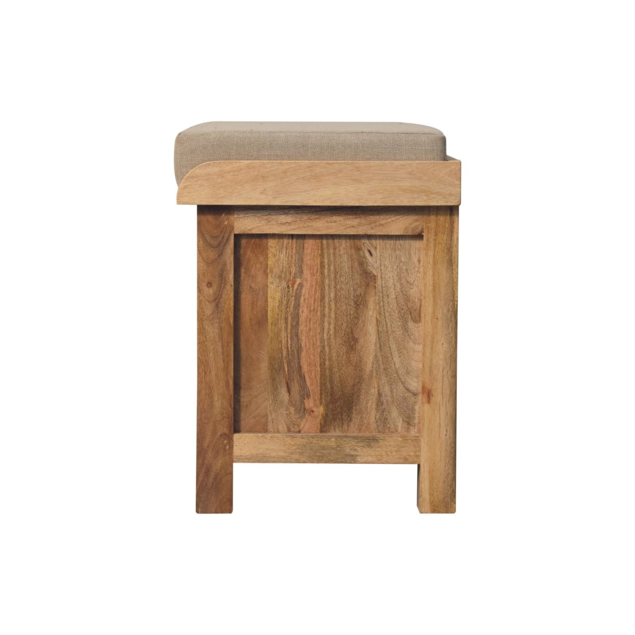 Rattan Basket Linen Bench - Living with Luxury