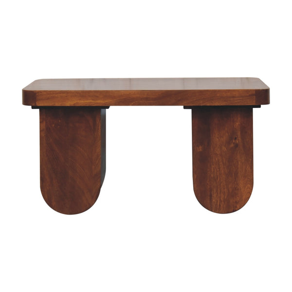 Chunky Chestnut Coffee Table - Living with Luxury