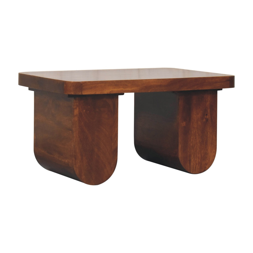 Chunky Chestnut Coffee Table - Living with Luxury