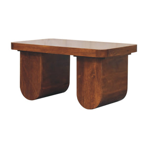 Chunky Chestnut Coffee Table - Living with Luxury