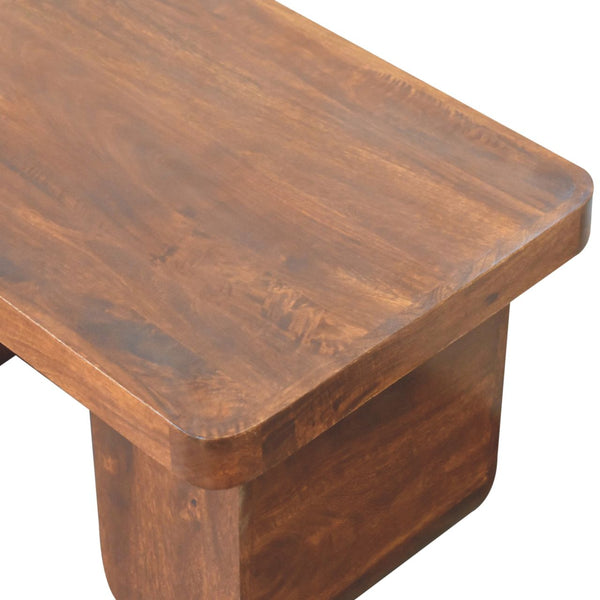 Chunky Chestnut Coffee Table - Living with Luxury