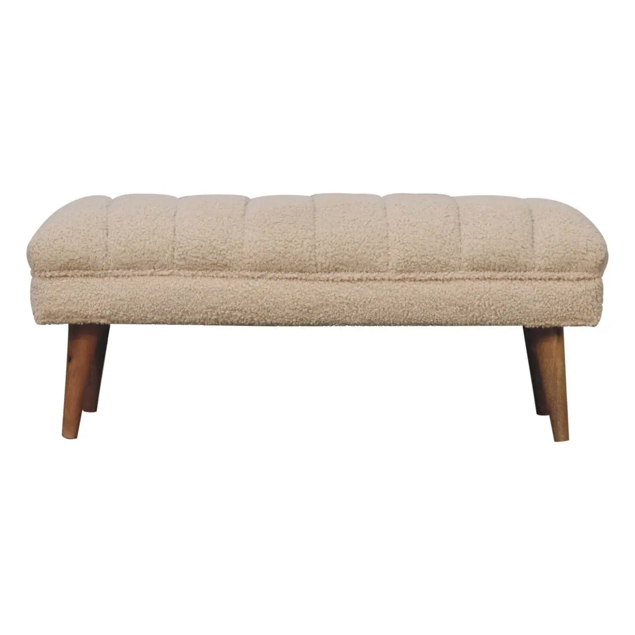 Boucle Puffer Bench