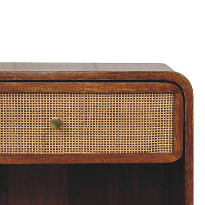 Chestnut Open Woven Bedside - Living with Luxury