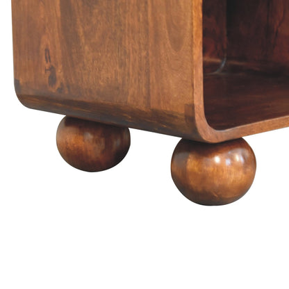 Chestnut Open Woven Bedside - Living with Luxury