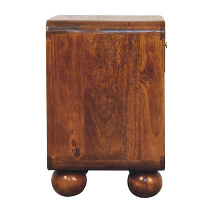 Chestnut Open Woven Bedside - Living with Luxury