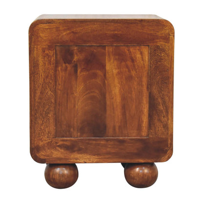Chestnut Open Woven Bedside - Living with Luxury