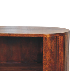 Cortez Chestnut Open Cabinet - Living with Luxury