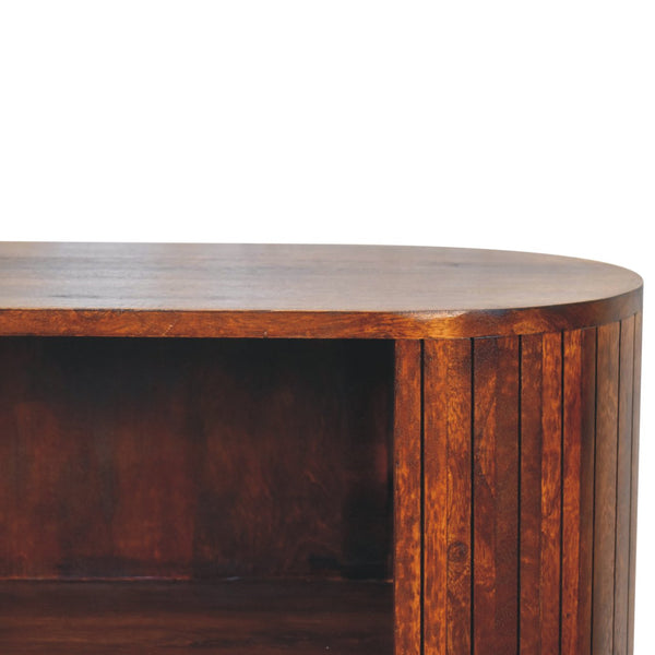 Cortez Chestnut Open Cabinet - Living with Luxury