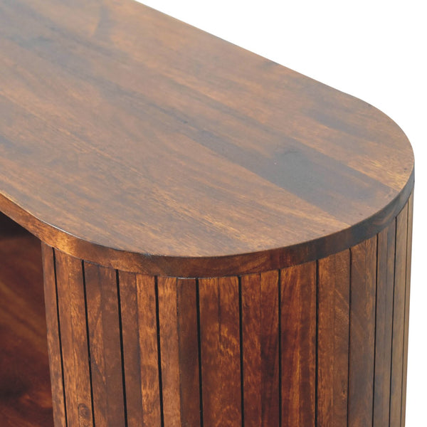 Cortez Chestnut Open Cabinet - Living with Luxury