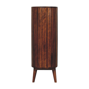 Cortez Chestnut Open Cabinet - Living with Luxury