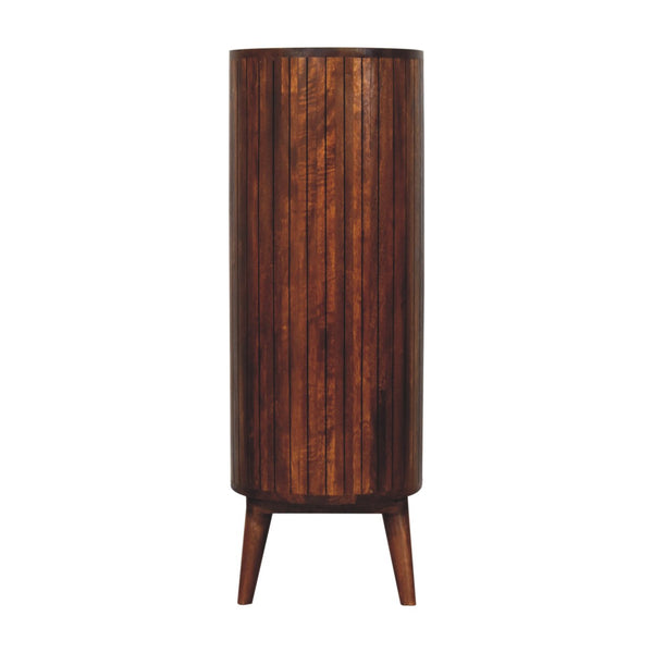 Cortez Chestnut Open Cabinet - Living with Luxury