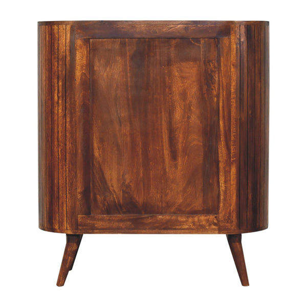 Cortez Chestnut Open Cabinet - Living with Luxury