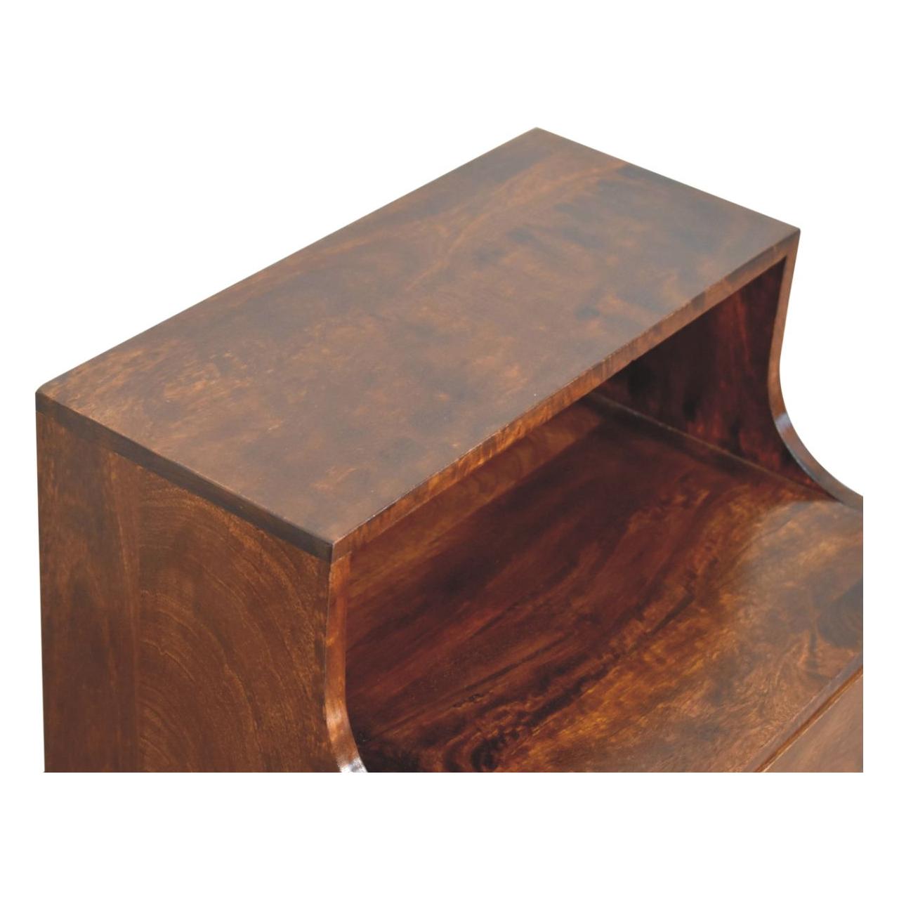 T-bar Raised Back Bedside - Living with Luxury