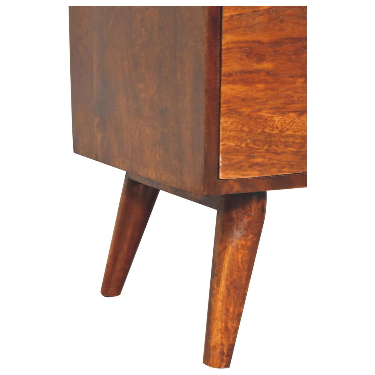 T-bar Raised Back Bedside - Living with Luxury