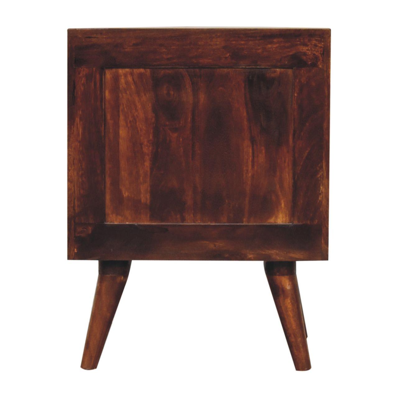 T-bar Raised Back Bedside - Living with Luxury