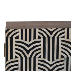 Honey Caramel Edessa Bone Inlay Cabinet - Living with Luxury