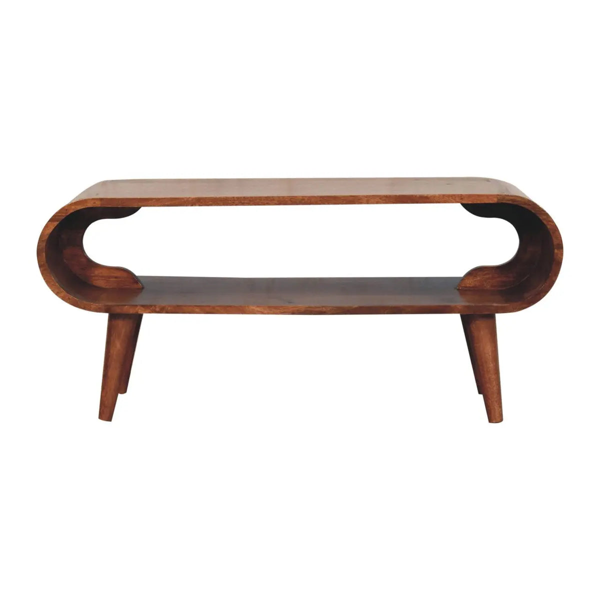 Wooden Coffee Table – Amaya Nordic Style Honey Caramel Coffee Table