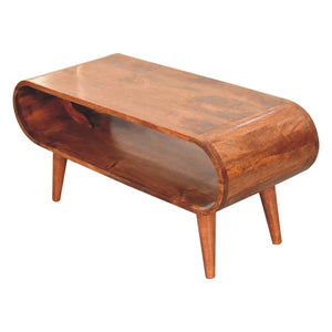 Wooden Coffee Table – Amaya Nordic Style Honey Caramel Coffee Table
