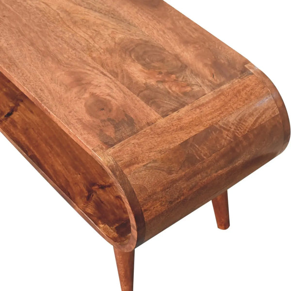 Wooden Coffee Table – Amaya Nordic Style Honey Caramel Coffee Table