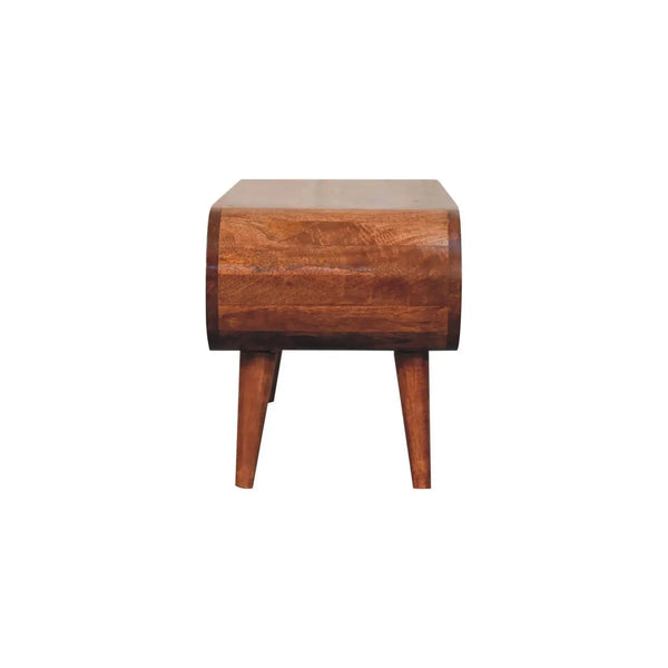 Wooden Coffee Table – Amaya Nordic Style Honey Caramel Coffee Table
