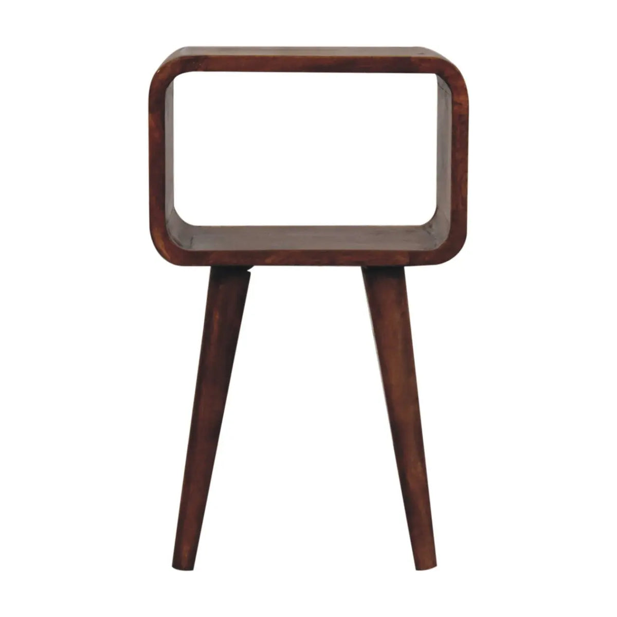 Mini Honey Caramel Curved Open Bedside