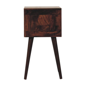 Mini 2 Drawer California Walnut Bedside