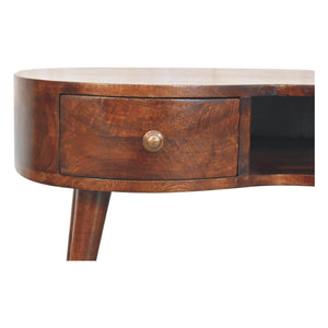California Walnut Wave Coffee Table