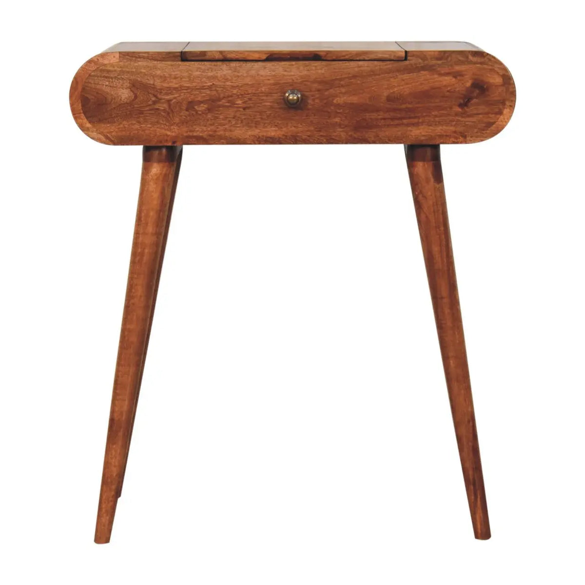 Mini Honey Caramel Dressing Table Foldable Mirror