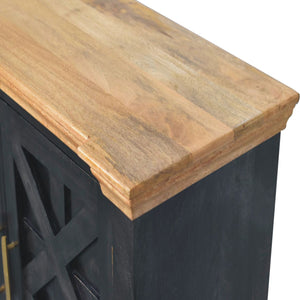 Regal Ash Black Rustic Sideboard - Living with Luxury