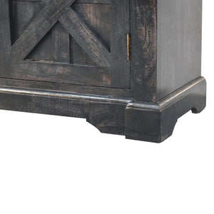 Regal Ash Black Rustic Sideboard - Living with Luxury