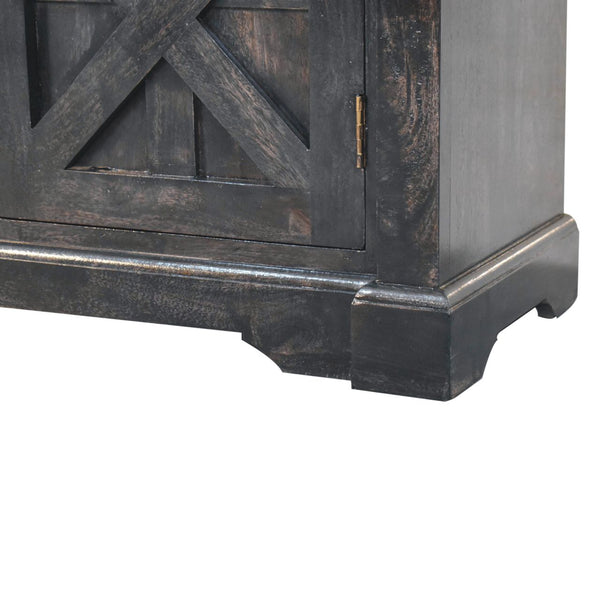 Regal Ash Black Rustic Sideboard - Living with Luxury