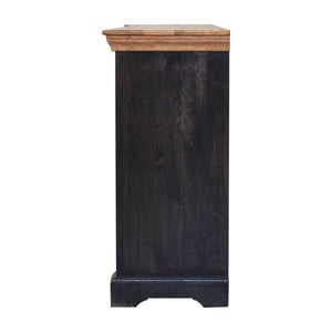 Regal Ash Black Rustic Sideboard - Living with Luxury
