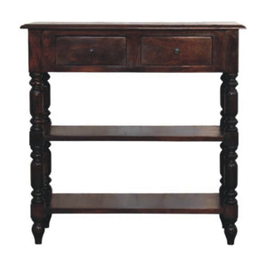 Turned legs Cherry Side Table - Living with Luxury