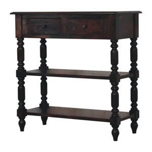 Turned legs Cherry Side Table - Living with Luxury