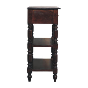 Turned legs Cherry Side Table - Living with Luxury