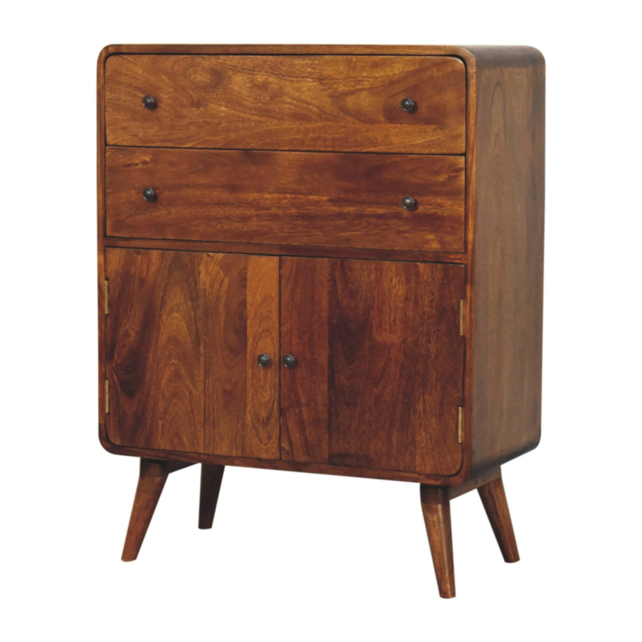 Curved Nordic Charm Cabinet - Living with Luxury