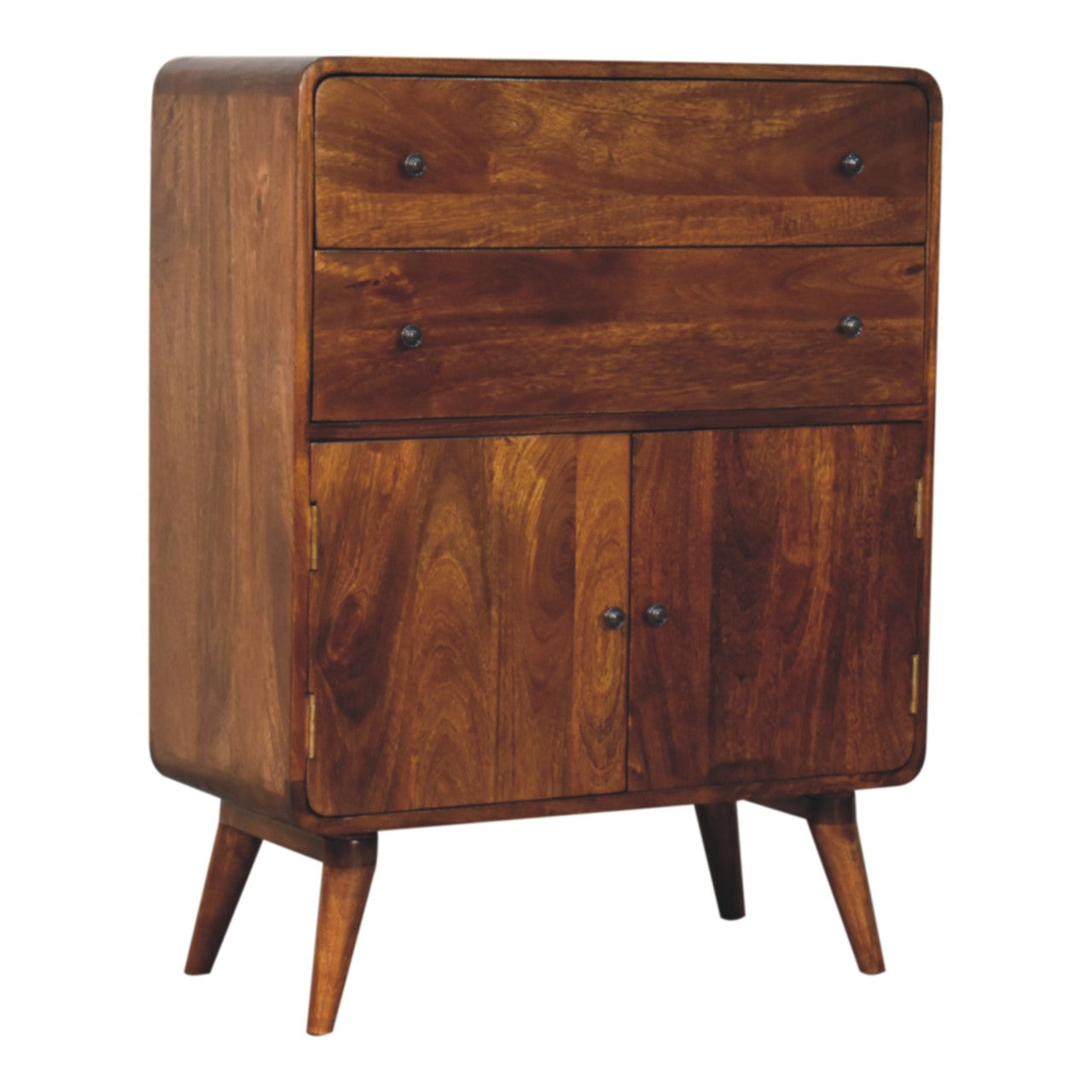 Curved Nordic Charm Cabinet - Living with Luxury