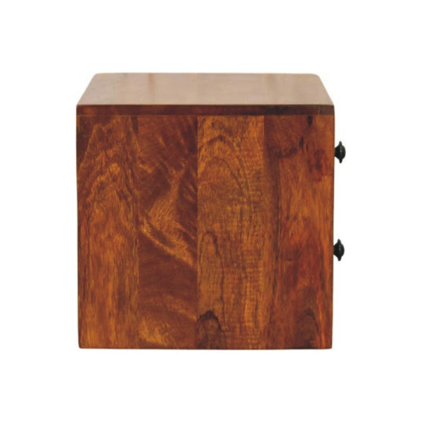 Solis 2-Drawer Chestnut Wall Mounted Nightstand