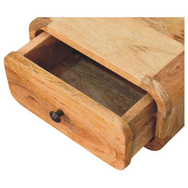 Avora Mini Wall-Mounted Oak-ish 1 Drawer Nightstand