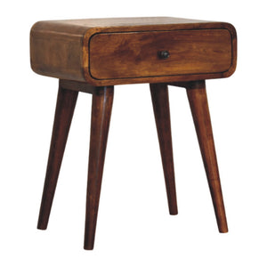 Avora Chestnut Nightstand with 1 drawer