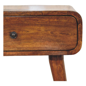 Avora Chestnut Nightstand with 1 drawer