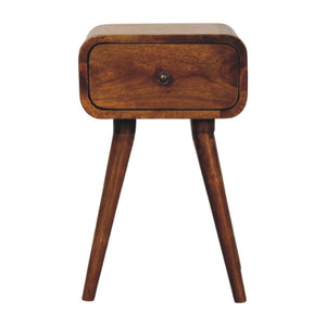 Avora Mini Chestnut Nightstand with 1 drawer