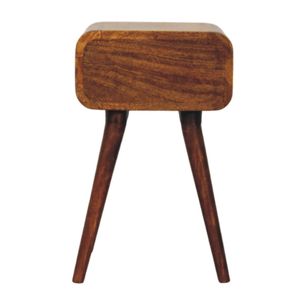 Avora Mini Chestnut Nightstand with 1 drawer